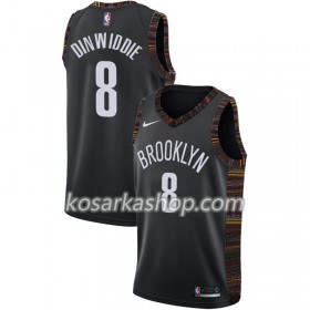 Dres Brooklyn Nets Spencer Dinwiddie 8 Nike 2018-19 City Edition Crna Swingman